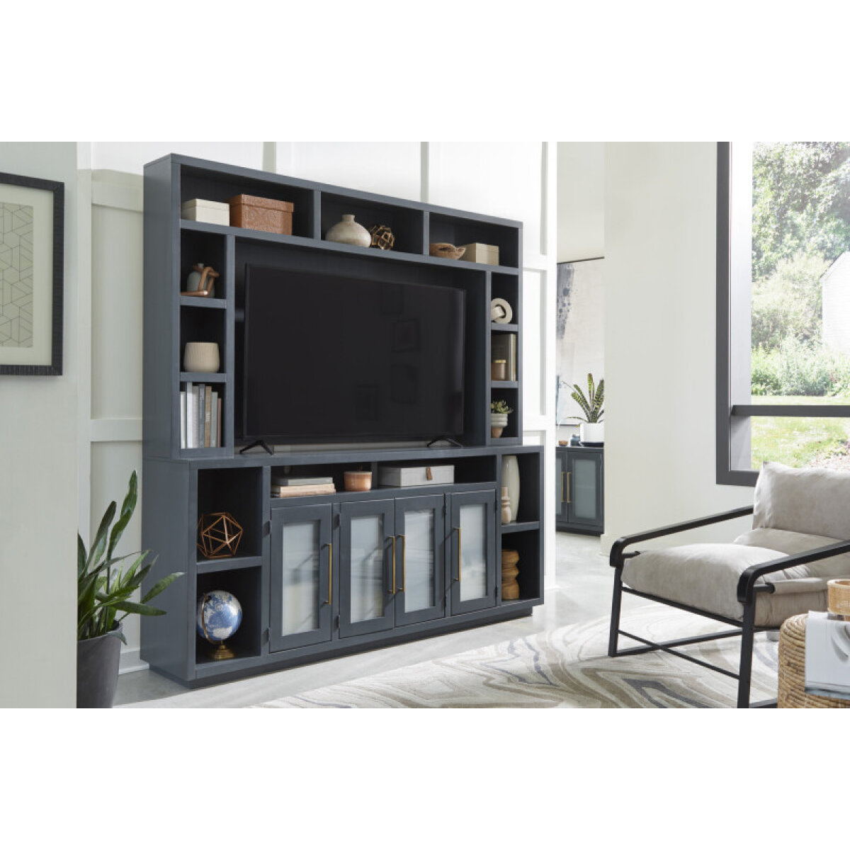 bc36a342f86afb58780348f392c63e52 Perry 84" Hutch MAA1260H-MBL - Image 1