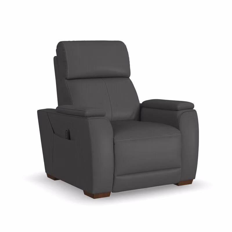 cfd7a9acb4876e8d4e52cb1172a4d411 Vibe Fabric Power Recliner with Power Headrest, Lumbar, Heat, Massage & Pulse - Image 1