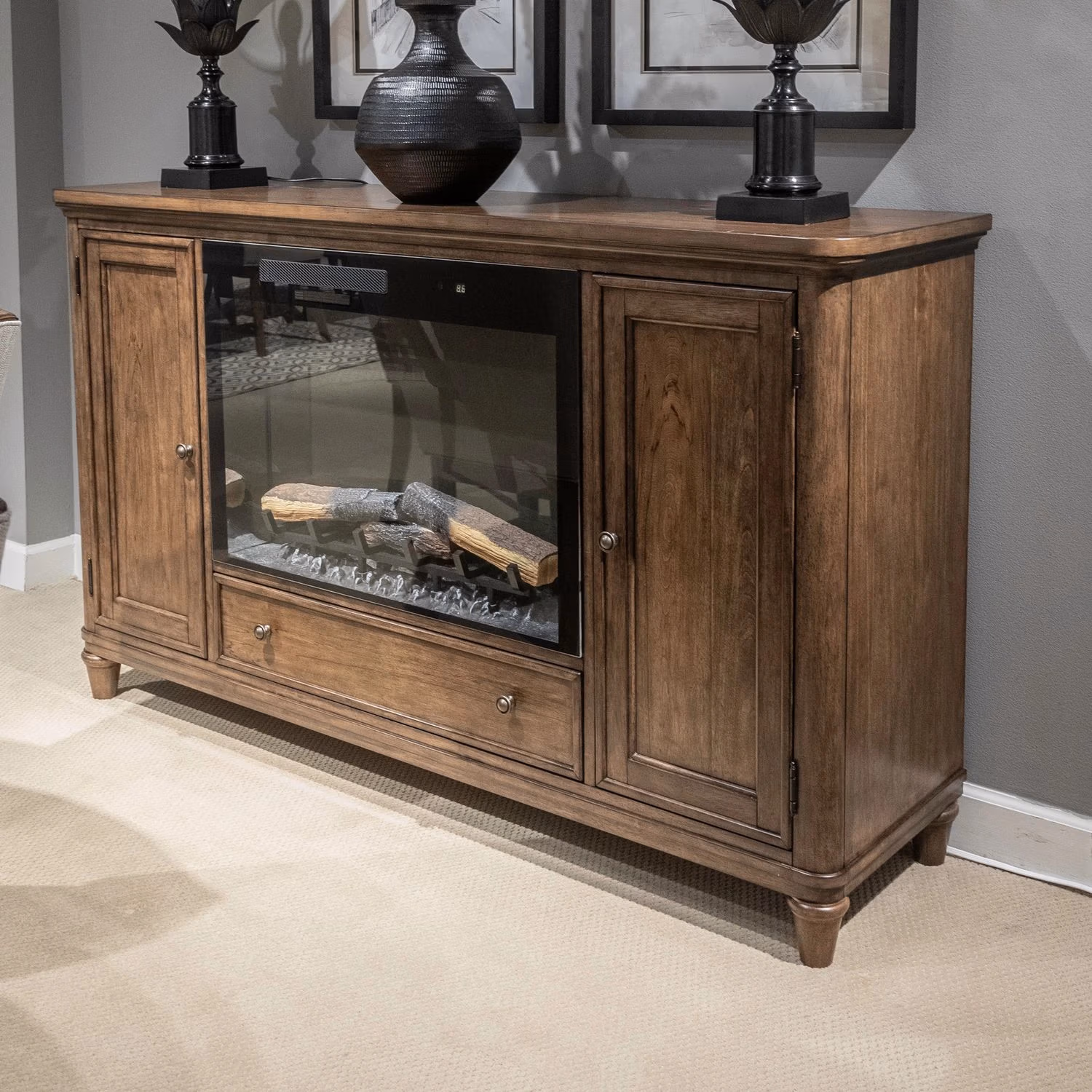 d587e6cb98c0382ed63ecdb2dc5cfec8 Fireplace TV Consoles 336 68 Inch Server w/ Fire FTS - Image 1