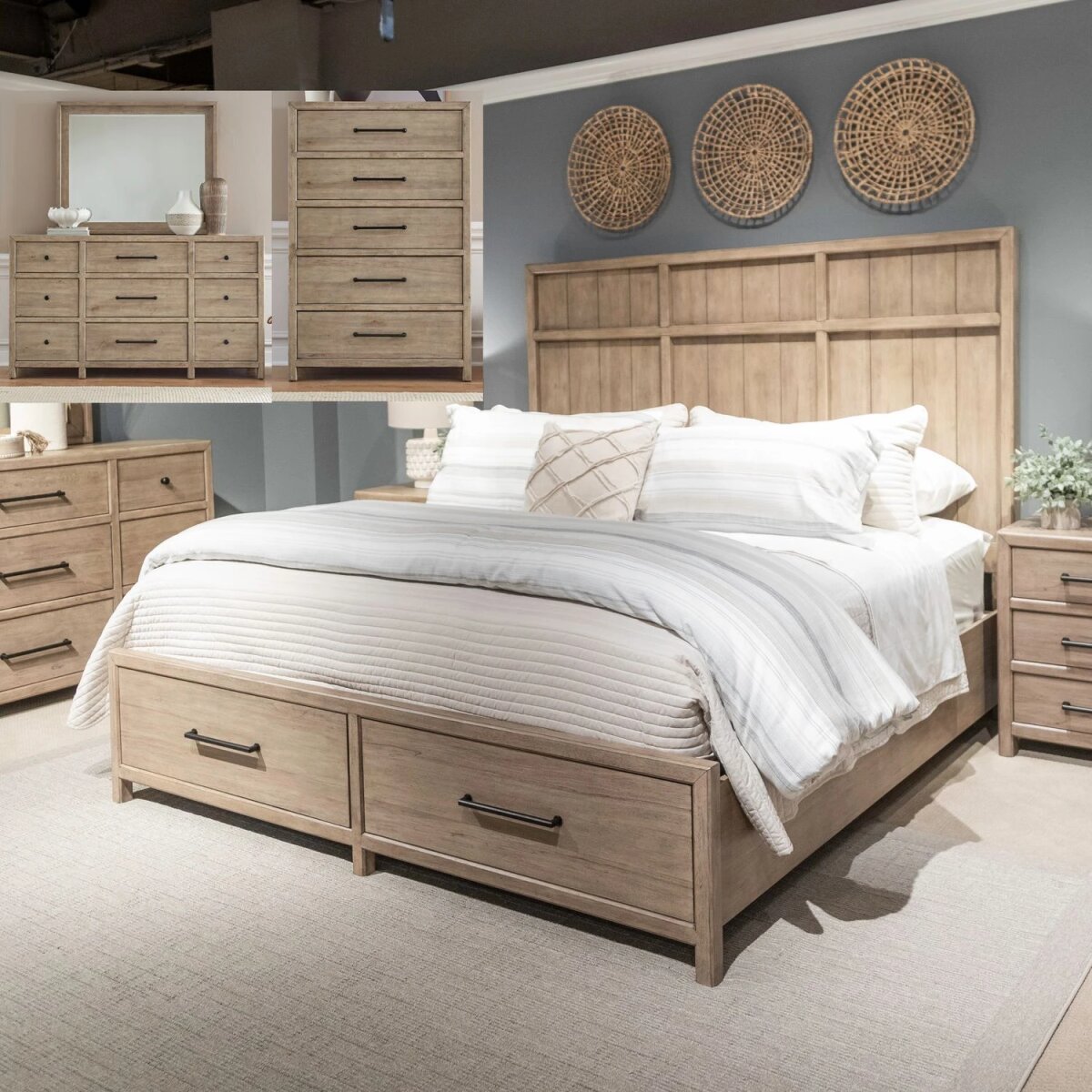 d8e2d633088b584fb8325e7815794b3f Proximity Place Queen Storage Bed, Dresser & Mirror, Chest - Image 1