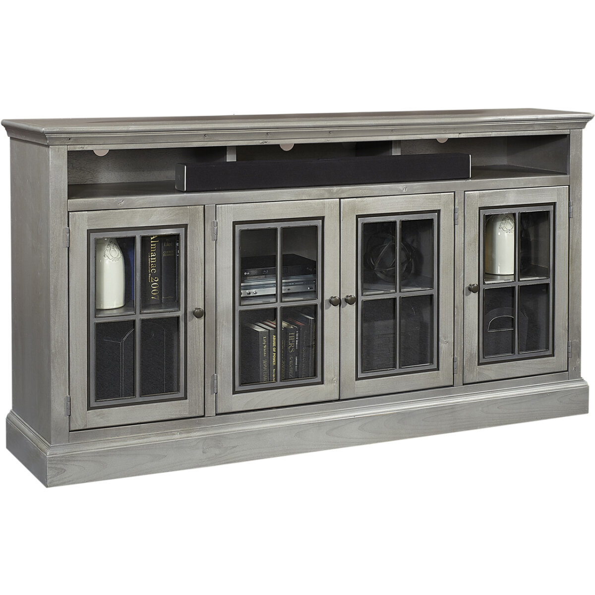 db4f01afb58ed529c52e993aa161fff6 Churchill 73" Highboy Console W/ 4 Doors - Image 1