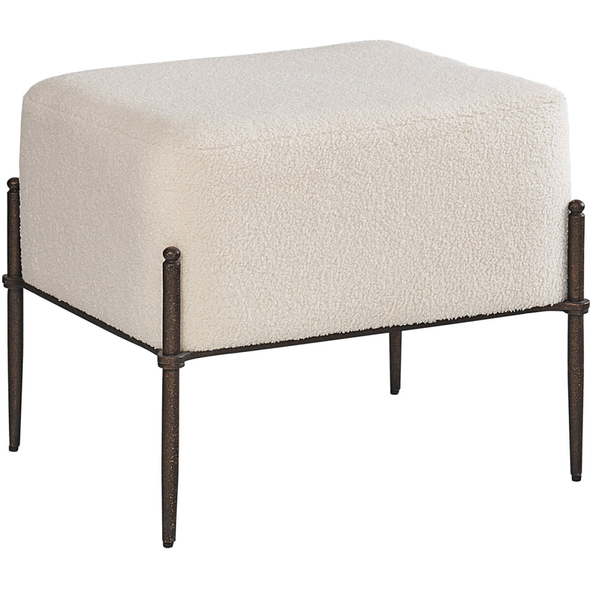 e36d3cf073e88cd0e1c4e3396f2b67c9 Caroline Shearling Natural Stool I3210-4691 - Image 1