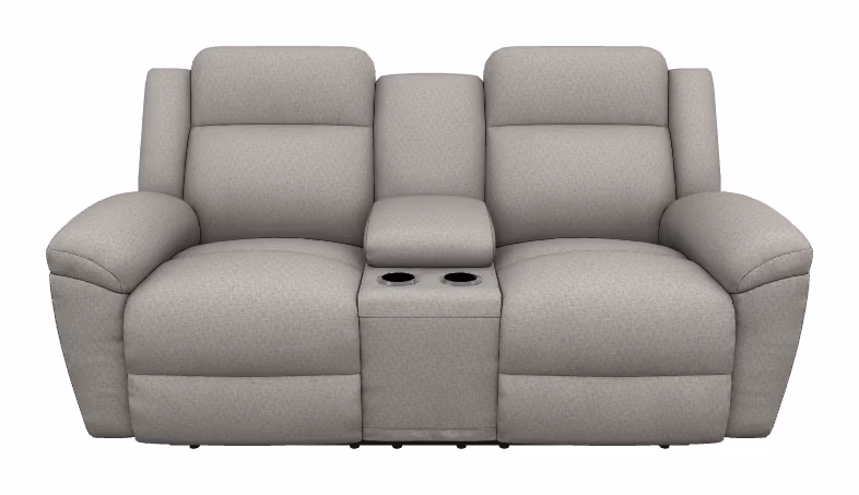 e8044cc65a6aab24388ceb8644cd03a9 Joel Power Reclining Loveseat w/ Headrest, Lumbar & Console - X49761 - Image 1