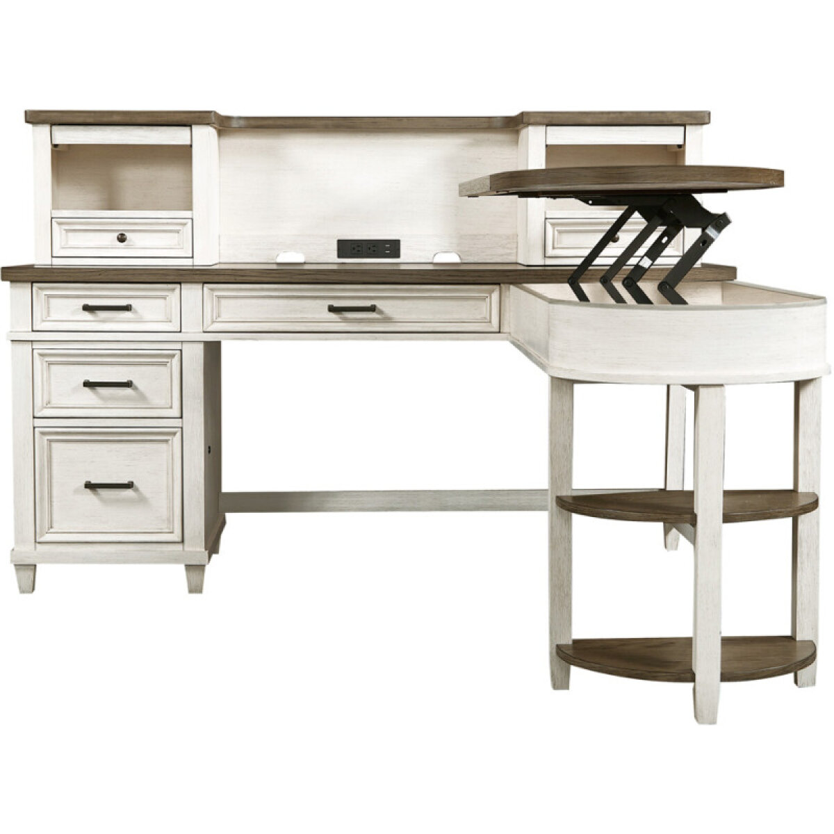 f81fcbfd609ceed4f0f6e68a2b2df56a Caraway Single Ped Desk - Image 1