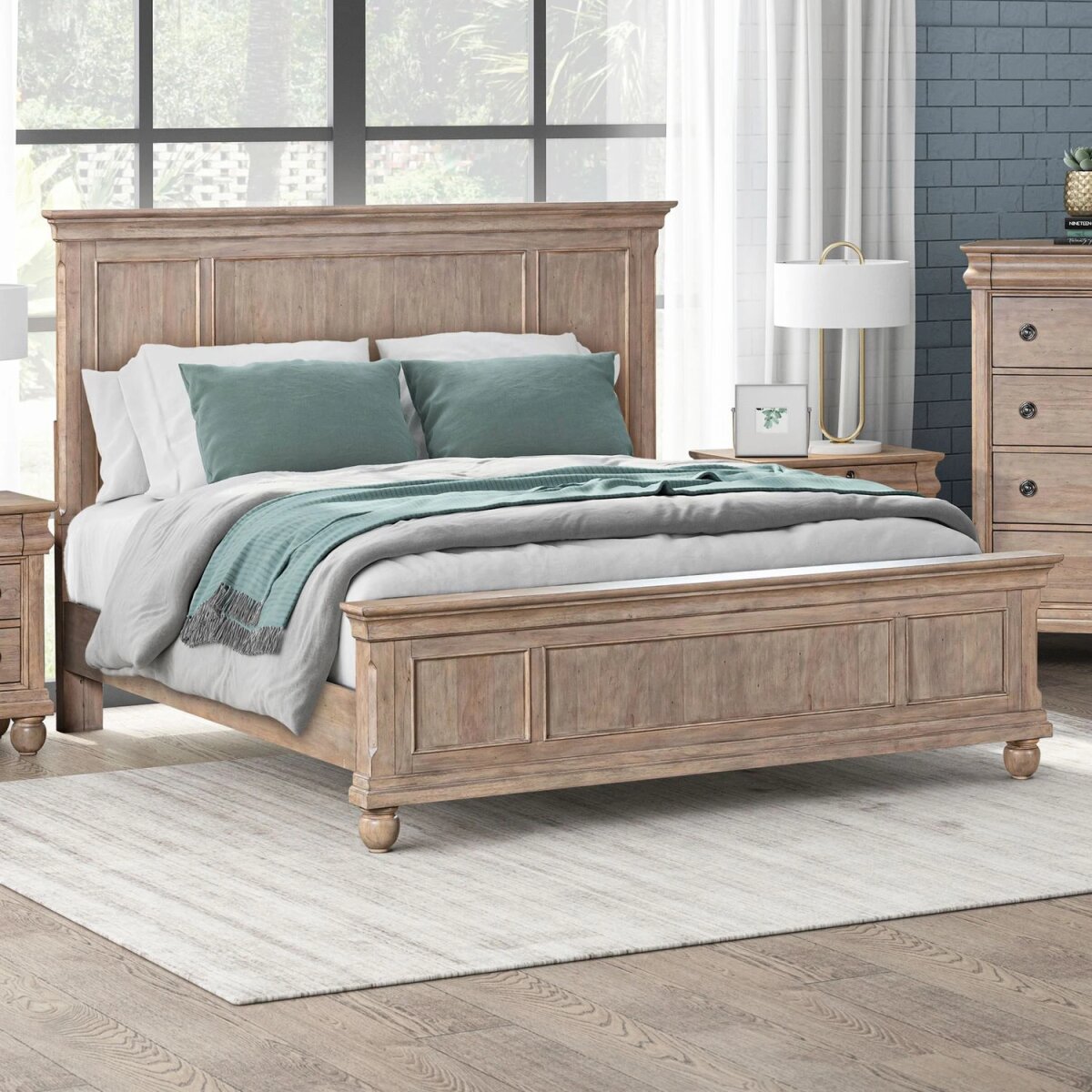 fbf647b1e0e24a25da4f46140f942959 Rustic Traditions Queen Panel Bed - Image 1
