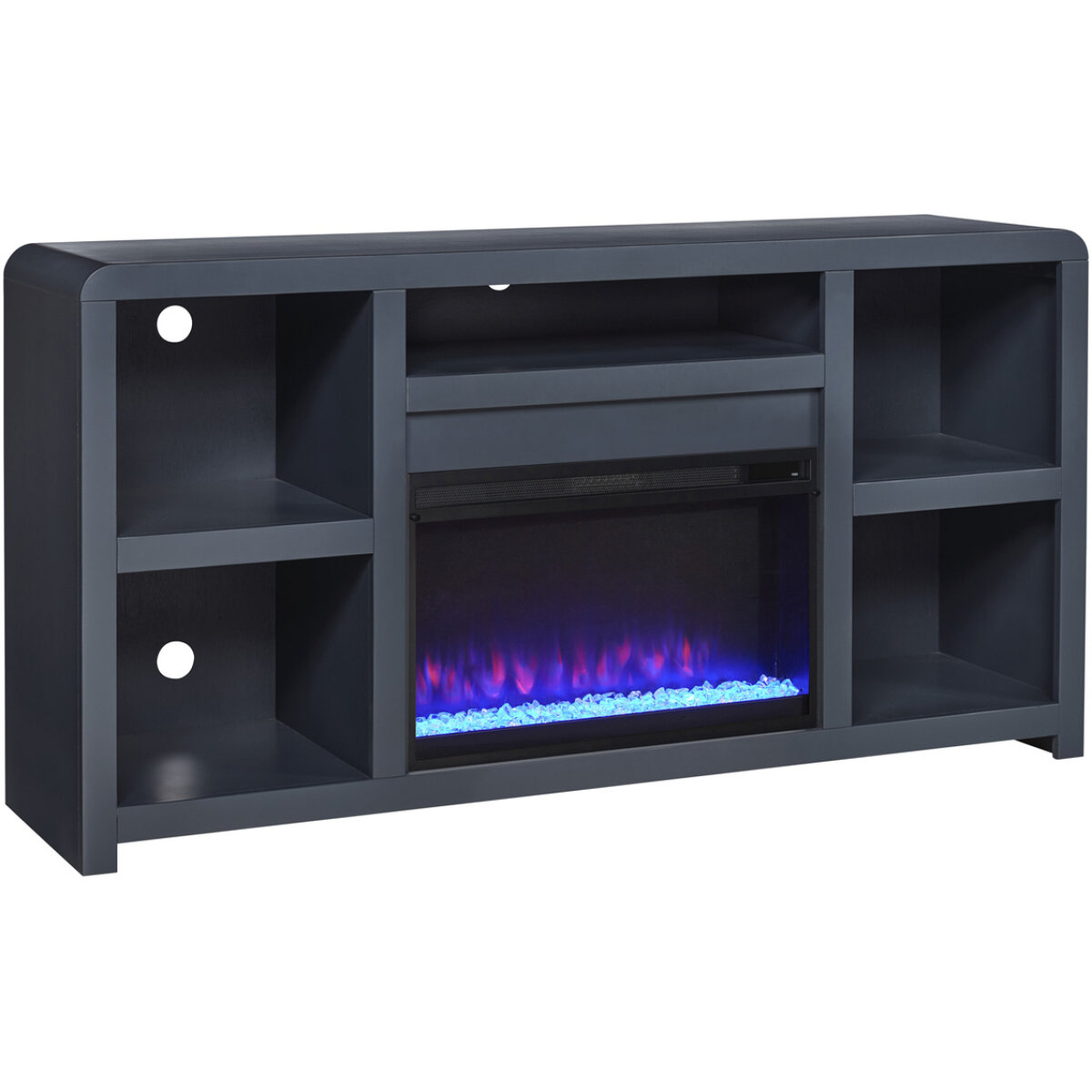 fd39999e9e289c394f568e8510c39d29 Taylor 66" Fireplace Console MYY1940-BLK - Image 1