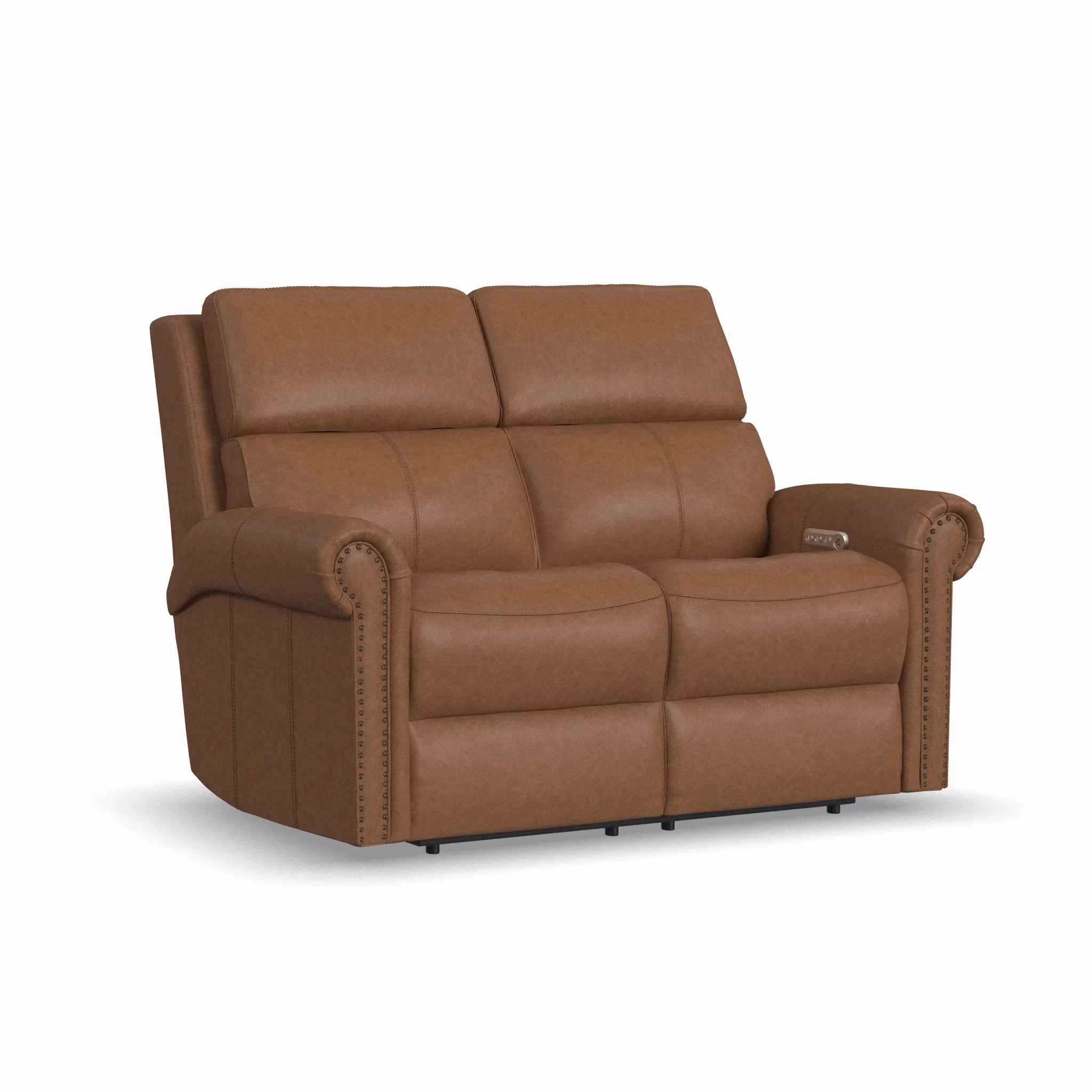 af56528a4e49d6904975b01b92707949 Bernard Leather Power Reclining Loveseat with Power Headrests & Lumbar - Image 1
