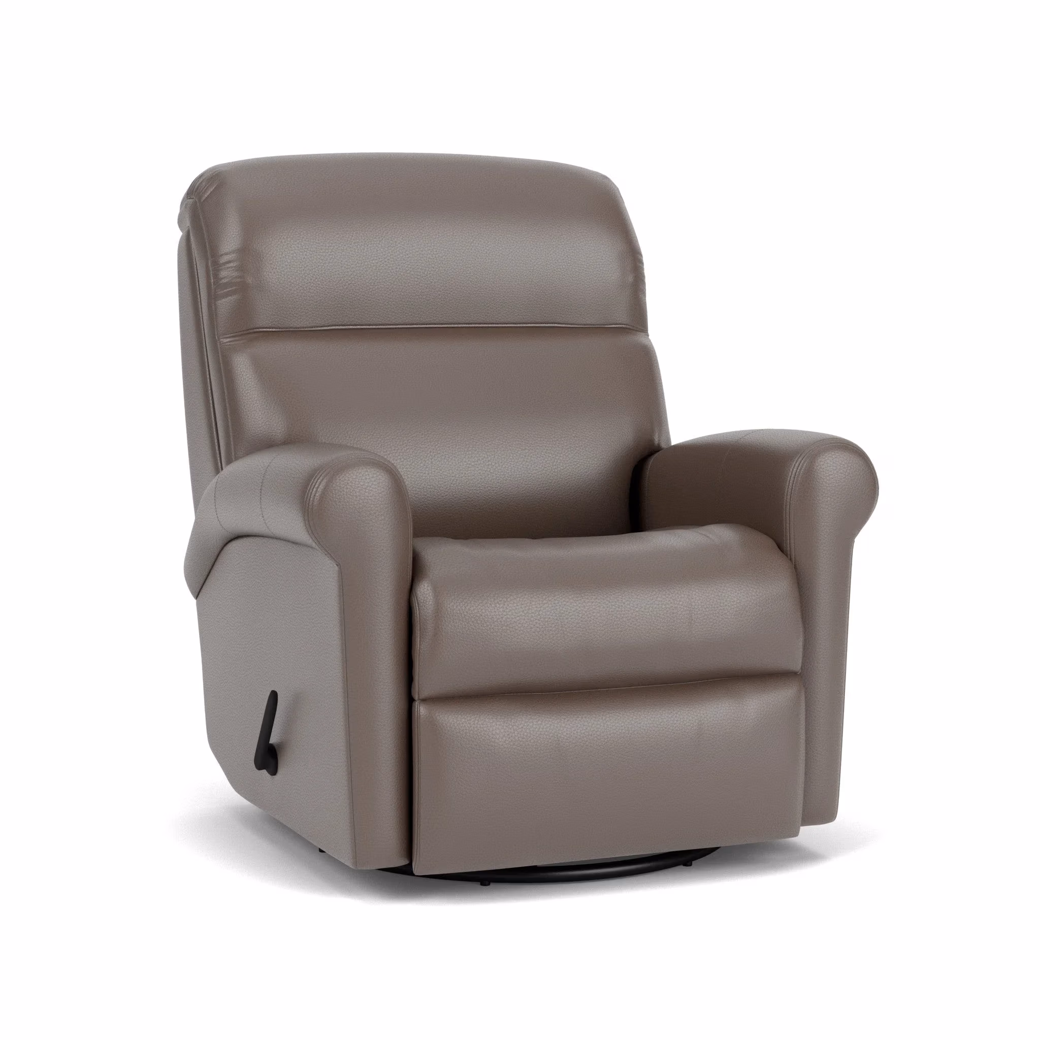 da5005faeef42fe48c89ff211280ef17 Davis Leather Swivel Gliding Recliner - Image 1