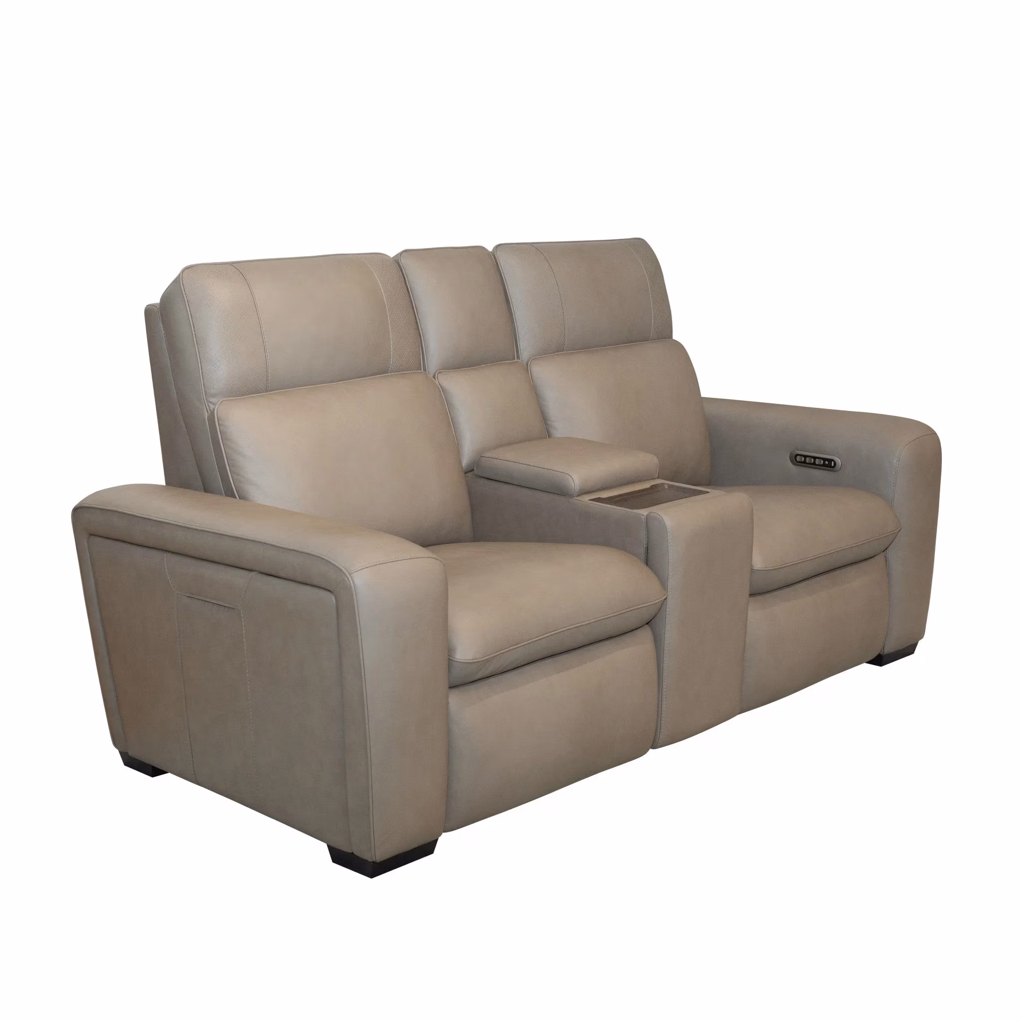 054f962ebae8e0ccdbf25cb32d4a7a66 Sense Leather Power Reclining Loveseat with Console, Power Headrest, Lumbar & Pulse - Image 1