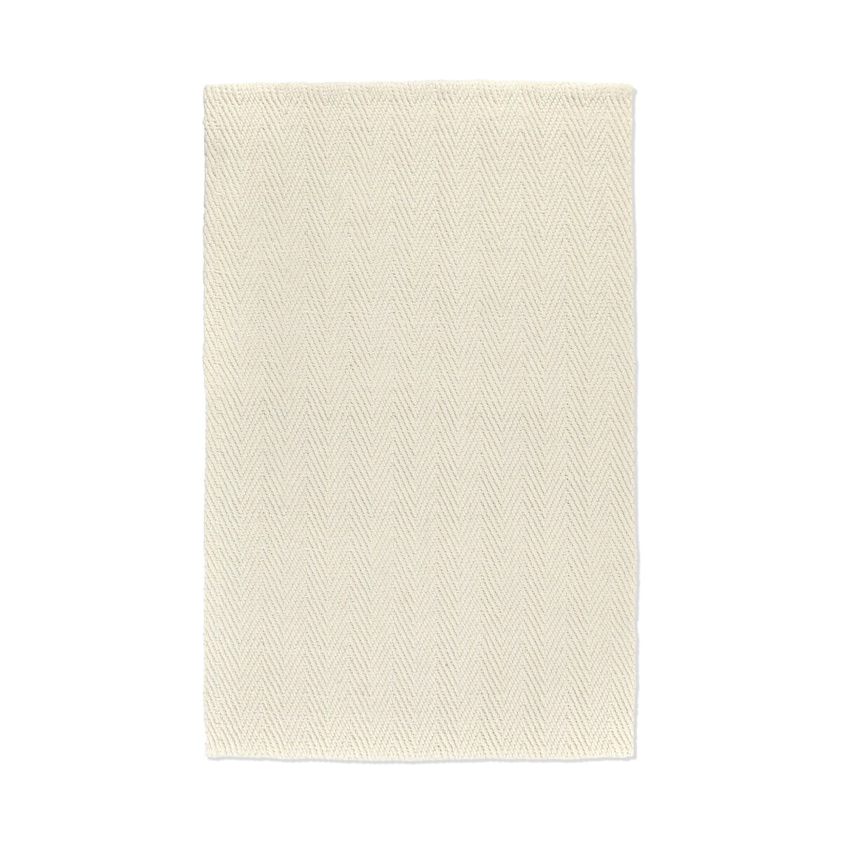 46872c1dda058d1a3ef60beef705c4fa Herringbone Wool/jute Rug - Ivory - Image 1