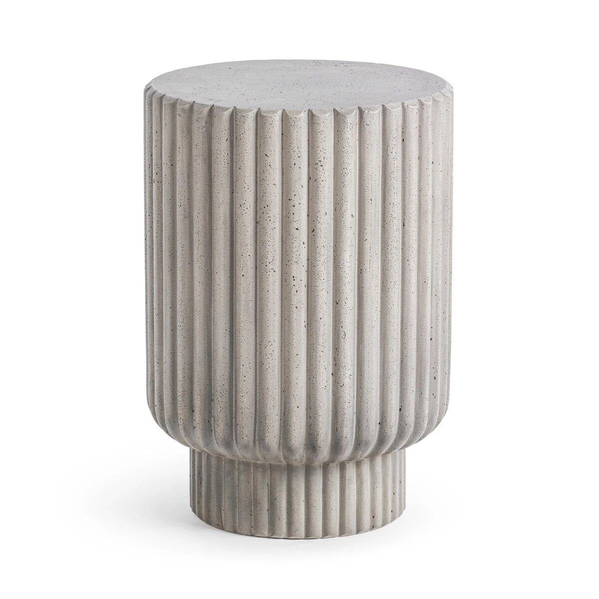 665d66d69129c83cf8fe82240a405dde Givens Outdoor Accent Table - Light Gray - Image 1