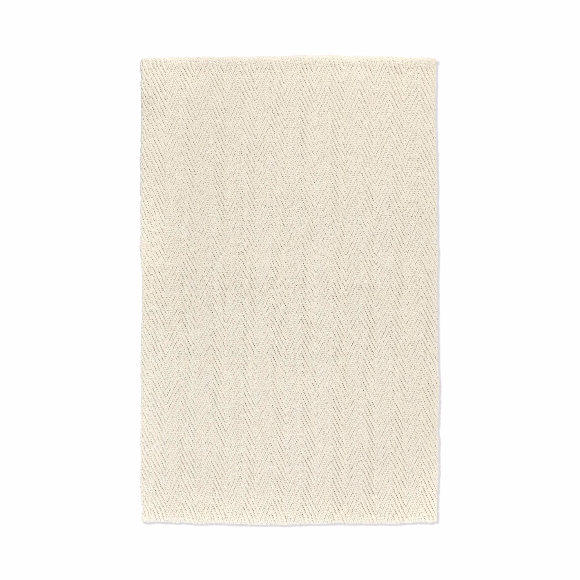 83a4822982b01d0e96db9ba8e0c9db97 Herringbone Wool/jute Rug - Ivory - Image 1