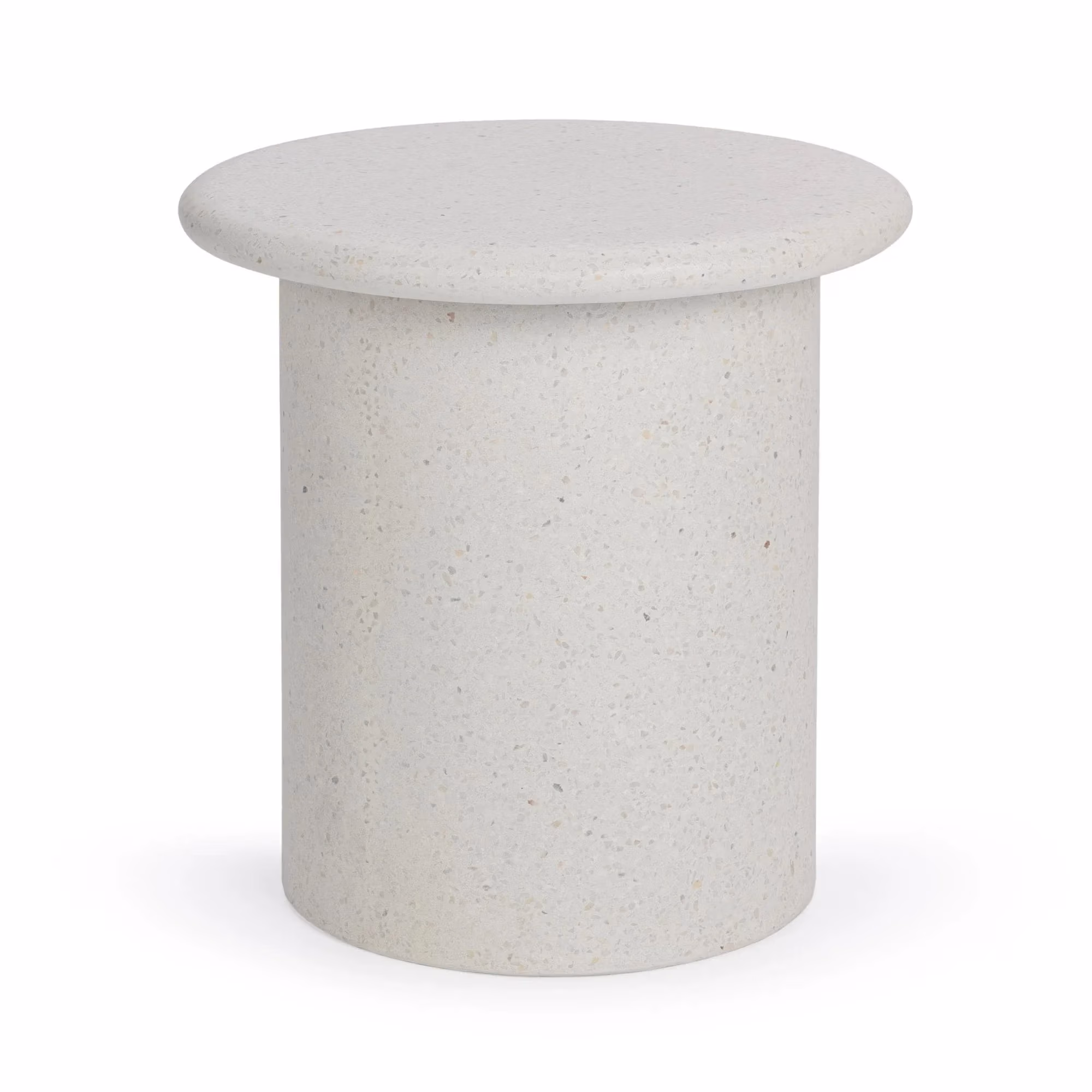 ca211cb45bf284dac71c8b32f5085654 Nysa Outdoor Round End Table - White - Image 1