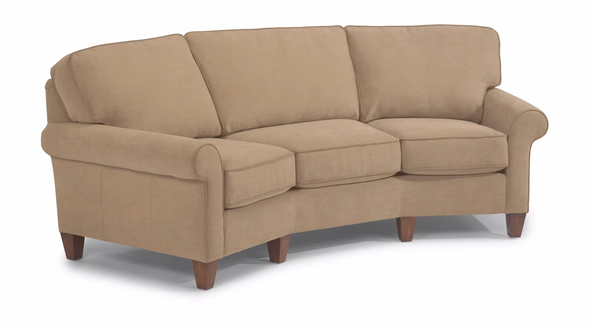 0ecbb13811accea732651b7137fb6e33 Westside Leather Conversation Sofa - Image 1