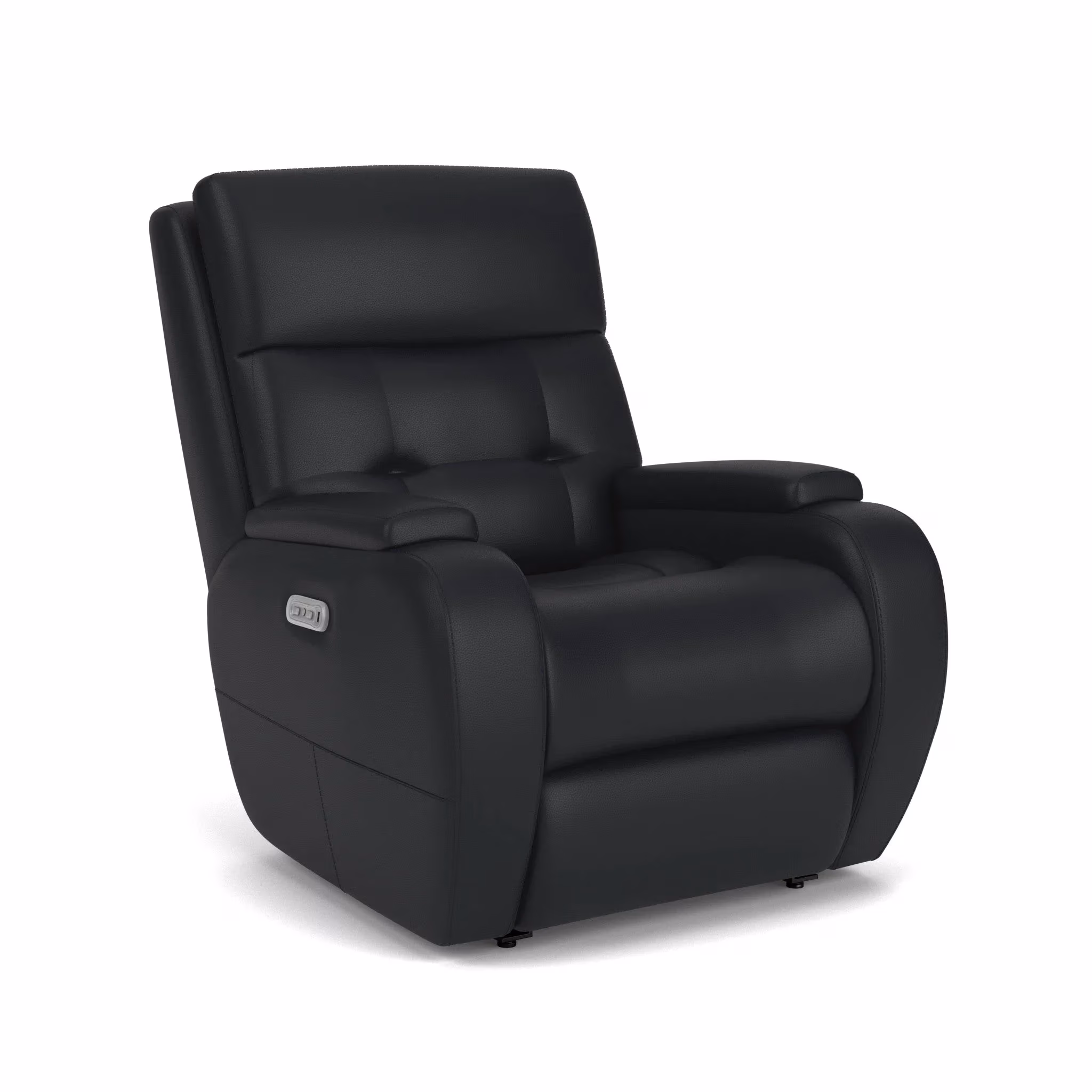 13254cab50180e49013e97ce90296eb5 Strait Leather Power Recliner with Power Headrest - Image 1