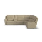 Henry Leather Power Reclining Sectional with Power Headrest & Lumbar - Image 3