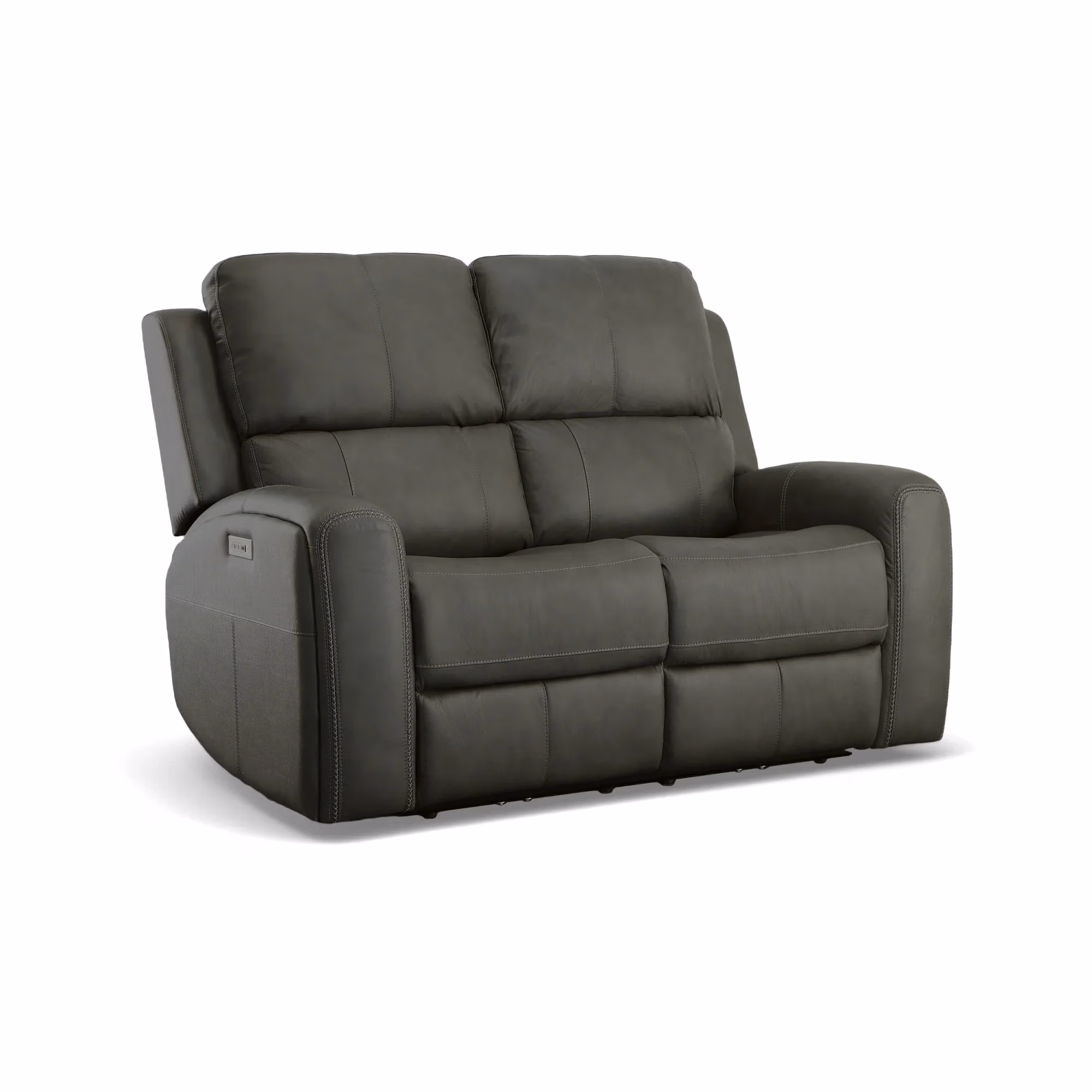 19b63651a5aed9b4d2703de6a558d827 Linden Leather Power Reclining Loveseat with Power Headrests & Lumbar - Image 1