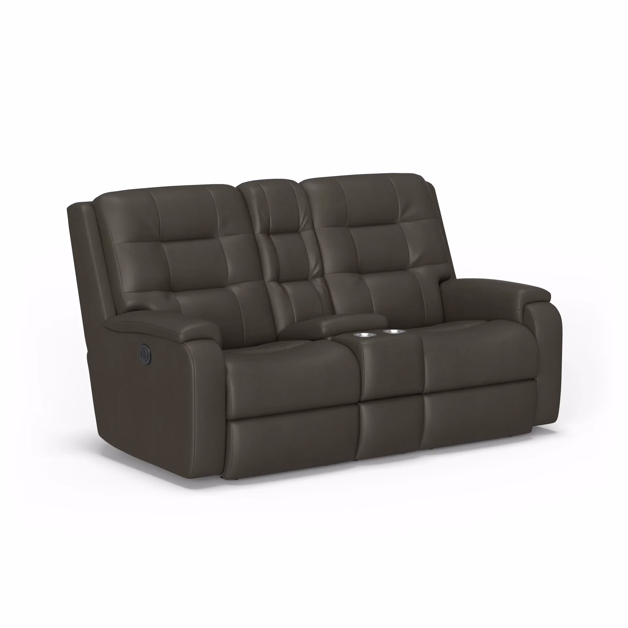 228c8eb754d37bae14c52ac1bff3dac9 Arlo Leather Power Reclining Loveseat with Console - Image 1