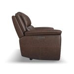 Beau Sable Fabric Power Reclining Sofa with Power Headrests - Image 4