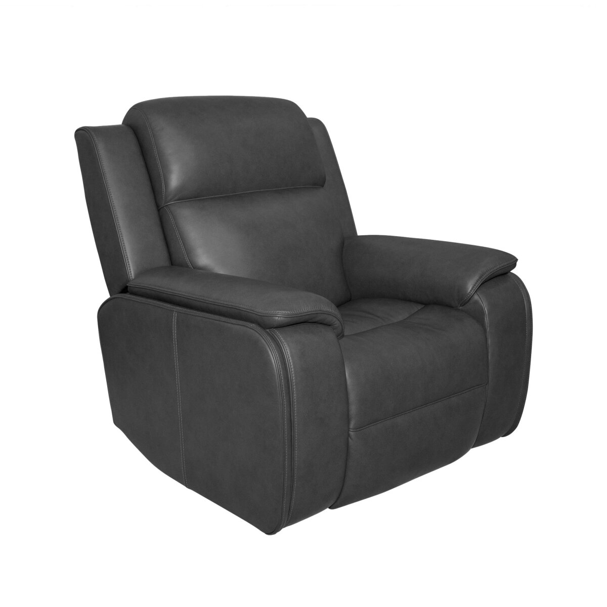 27f82bdc4e0cfd4ac0fbc2e4a646a5c1 Ziggy Leather Power Recliner with Power Headrest, Lumbar, Heat & Massage - Image 1