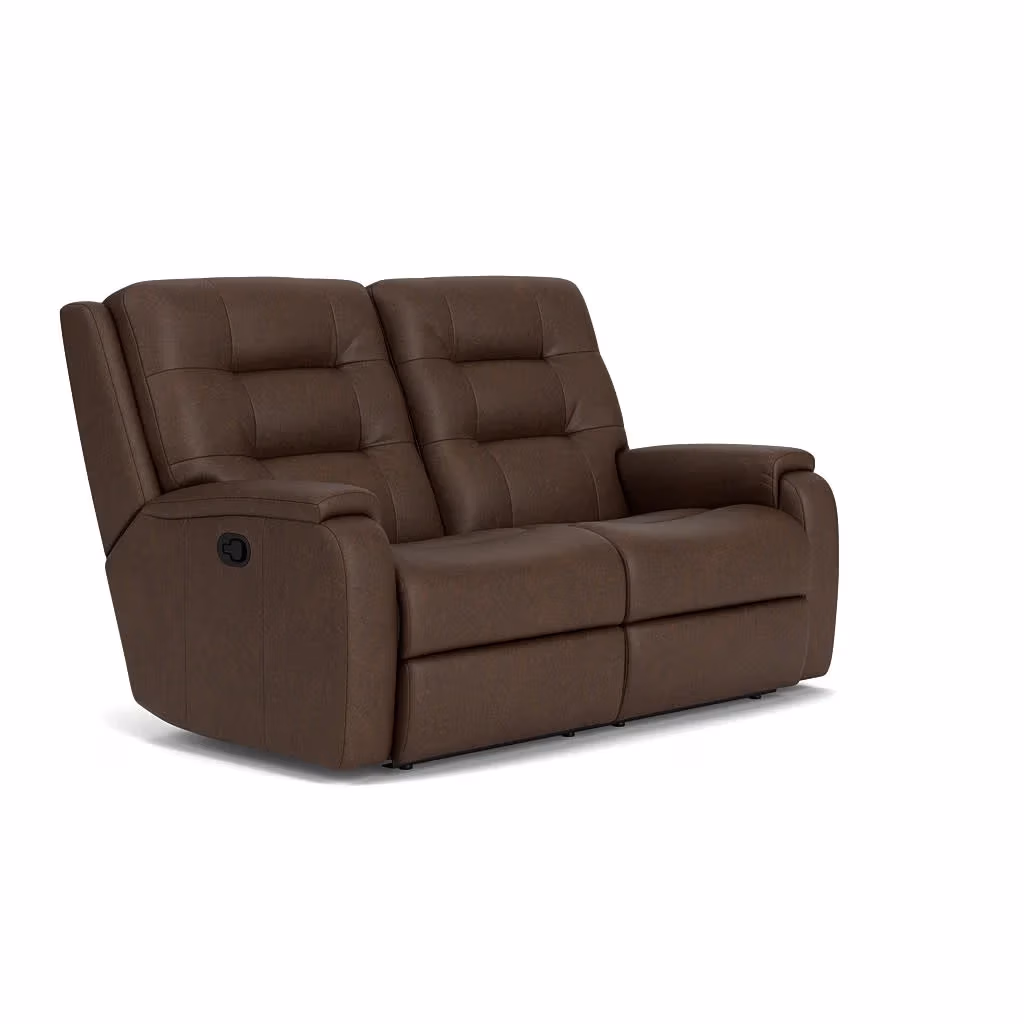 2d5a593514e1c18f389f80fd324e1b08 Arlo Leather Reclining Loveseat - Image 1