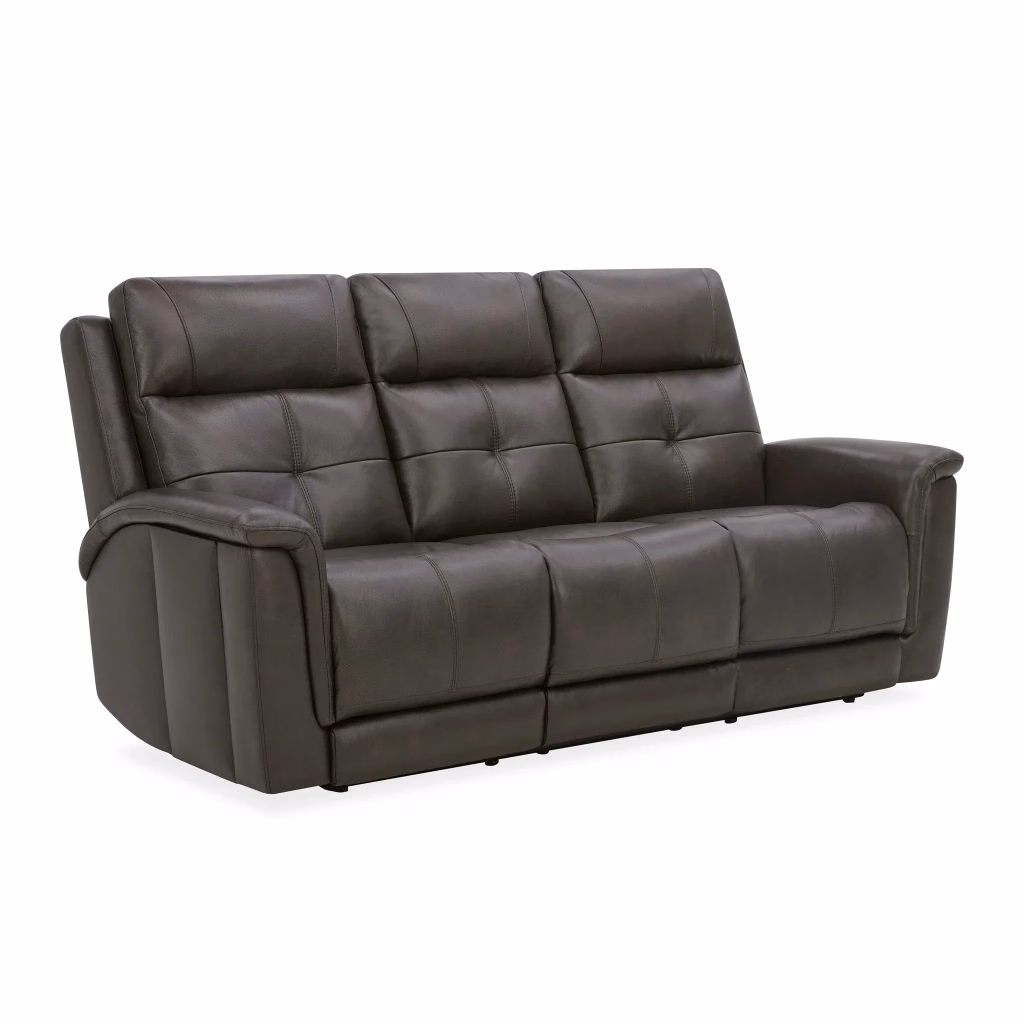 371a4e337290ae9433c1a25fcd3976de Ranger Leather Power Reclining Sofa with Console, Power Headrest, Lumbar, Heat & Massage - Image 1