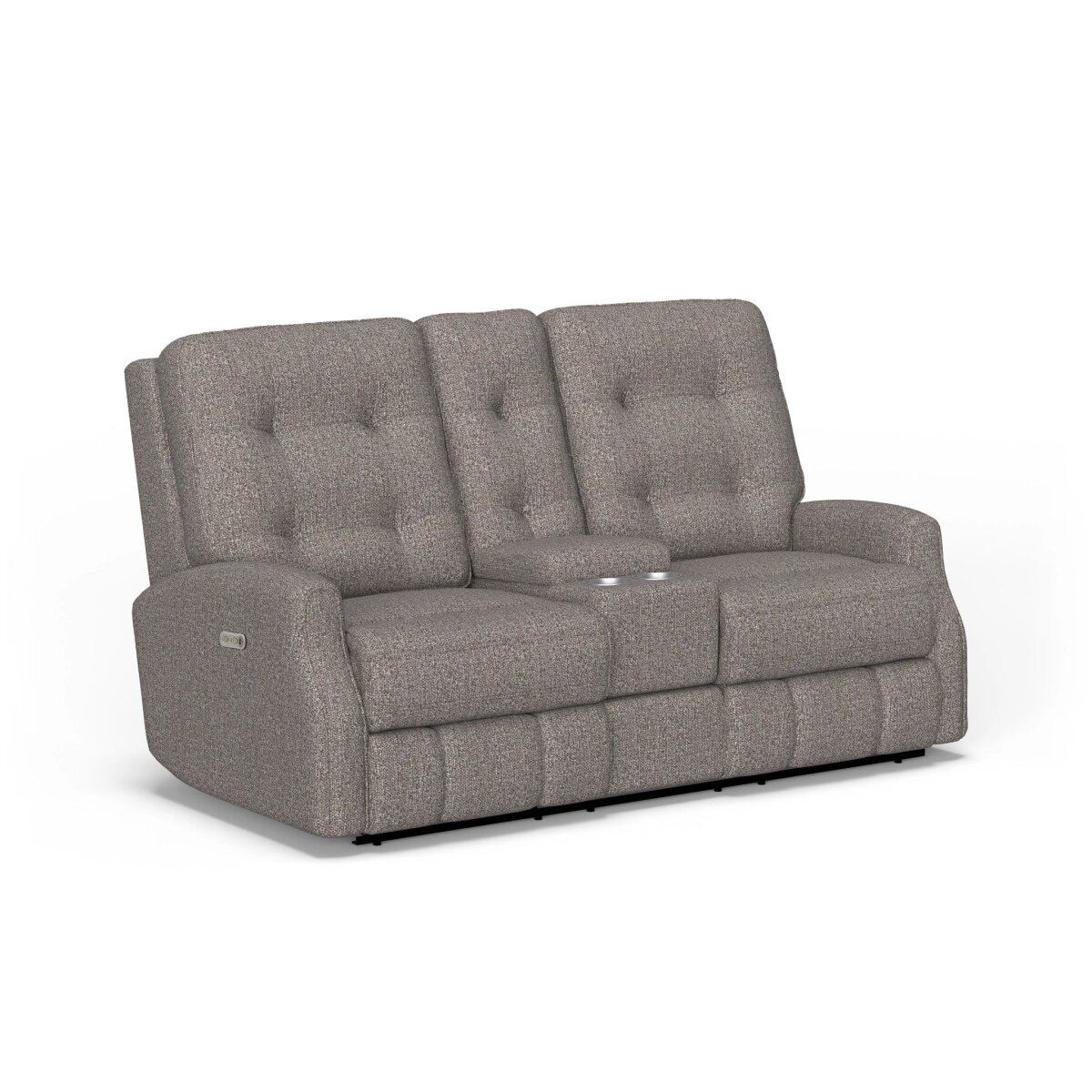 3b132389840ded6e4ea4e24c2792a744 Devon Fabric Power Reclining Loveseat with Console & Power Headrests - Image 1
