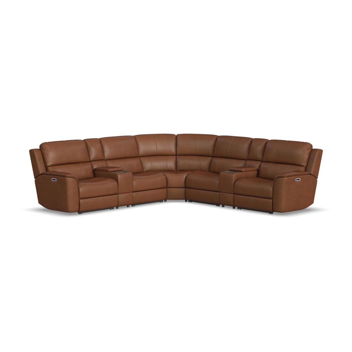 3b9911729a1779b888fcd8c1bc82bf37 Henry Leather Power Reclining Sectional with Power Headrests & Lumbar - Image 1