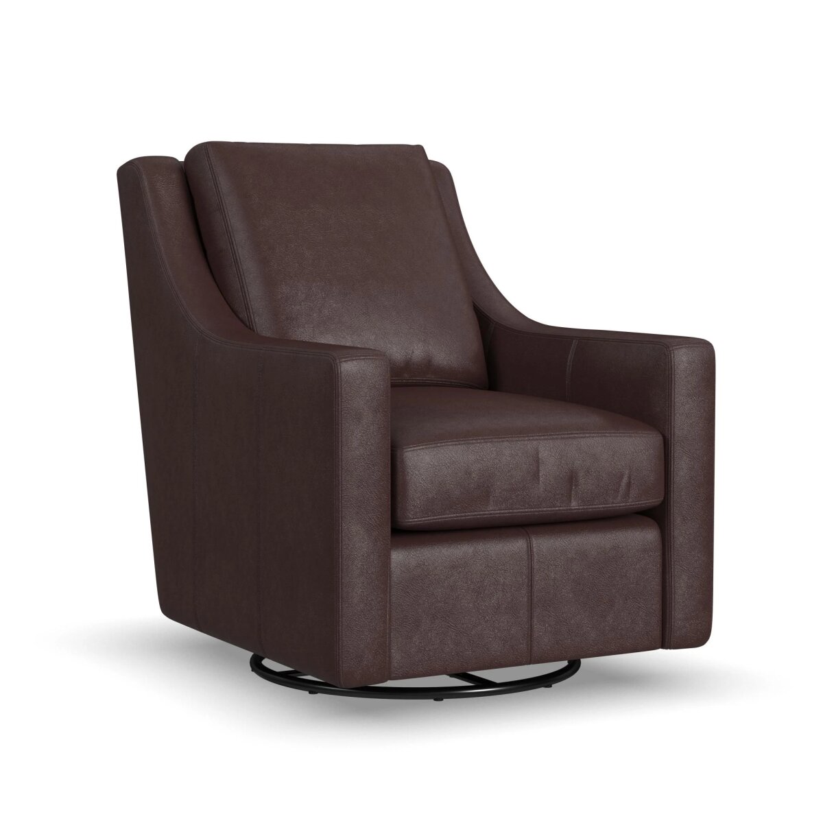40932e87bdc630fcdabba8ff6c763b6c Murph Leather Swivel Chair - Image 1