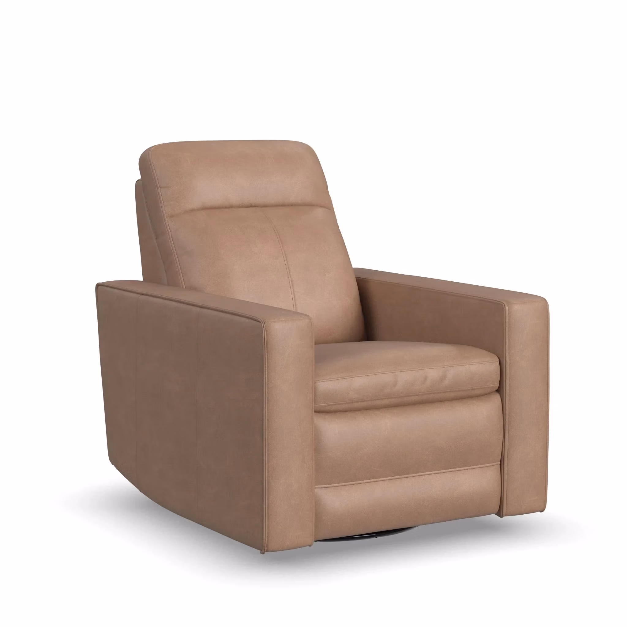 440567163b6969df22f2b809783de8e9 Dutch Leather Power Swivel Gliding Recliner with Power Headrest, Lumbar, Heat & Massage - Image 1
