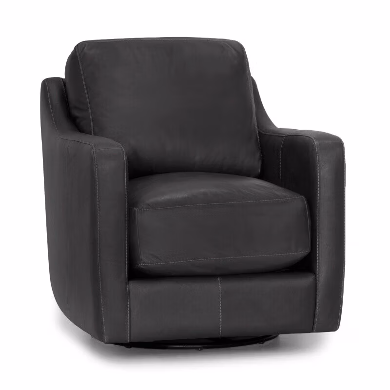 4c8e0835888823a299286ad5f5014429 2183 Chelsea Leather Swivel Accent Chair - Image 1