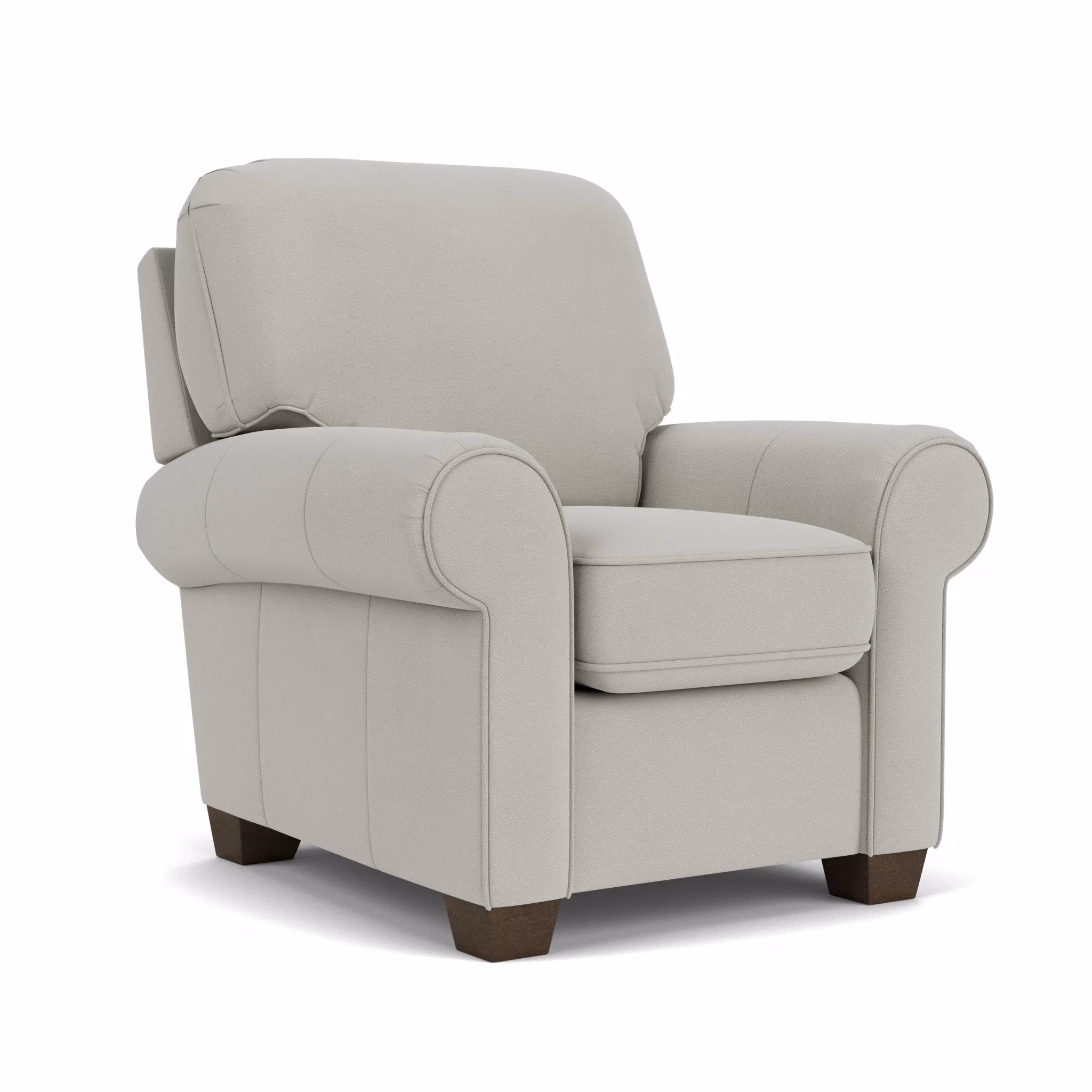 5e7f9383681cd5e419c10a0b4124af39 Thornton Leather High-Leg Recliner - Image 1