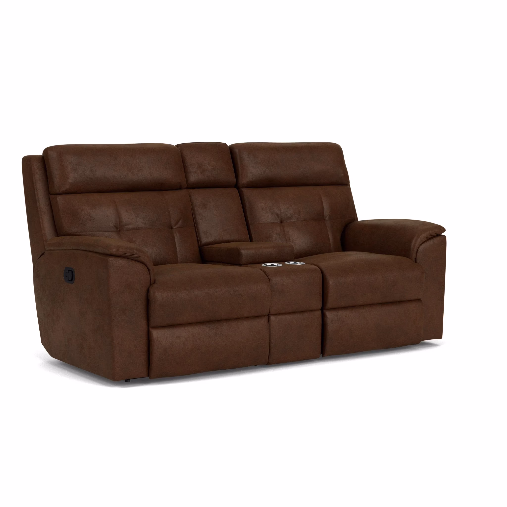 6e980ec783172b53f316fe385278df77 Mason Fabric Reclining Loveseat with Console - Image 1