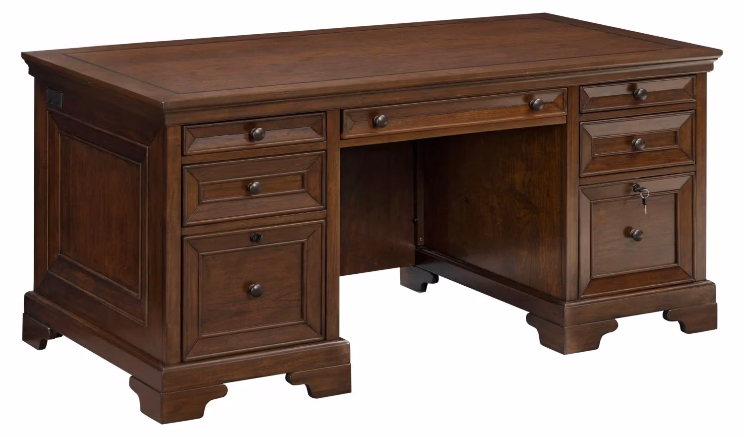 7449b79f556a3e62bd153ee9e32bacea Arlington 66" Executive Desk I3194-303 - Image 1