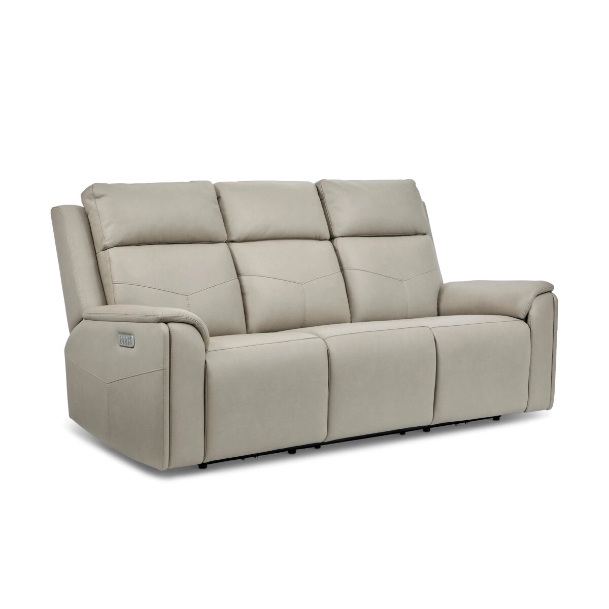 77b0c73a45ff6b7246a2e76bcf882f87 Vernon Vinyl Power Reclining Sofa with Console, Power Headrest, Lumbar, Heat & Massage - Image 1
