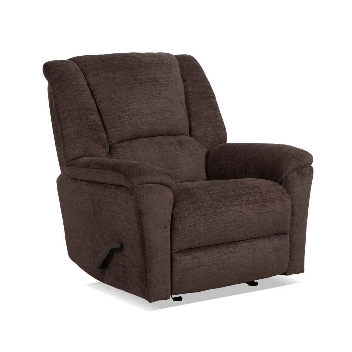 97b7d12e8e23d82e1f36d0f2c41d9369 Plush Buffalo Fabric Perfect Match Gliding Recliner - Image 1