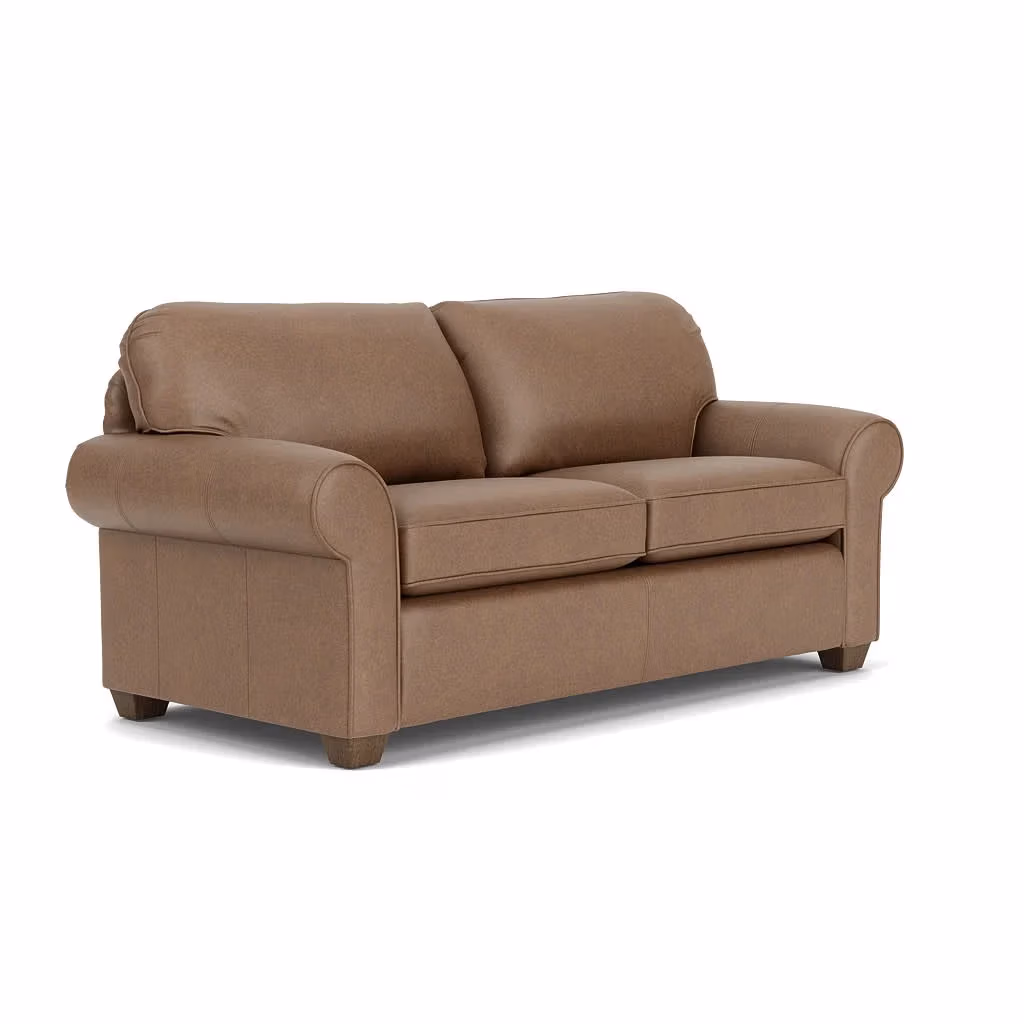 a084cbef8b3e634d8b80049542ee66c8 Thornton Leather Two-Cushion Sofa - Image 1