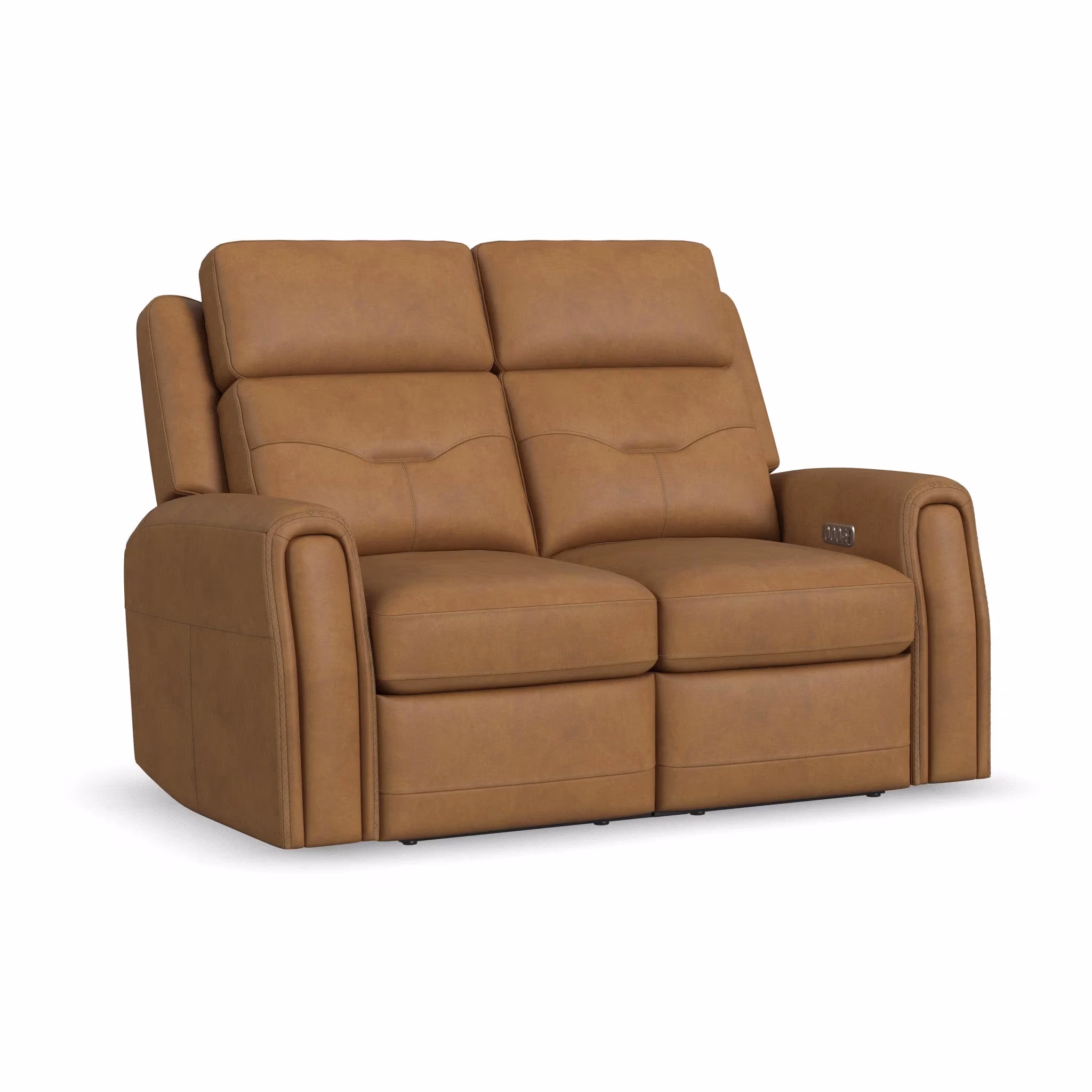 ae6c2dbf91085b4d7e853851762ad932 Felix Leather Power Reclining Loveseat with Power Headrest, Lumbar, Heat & Massage - Image 1