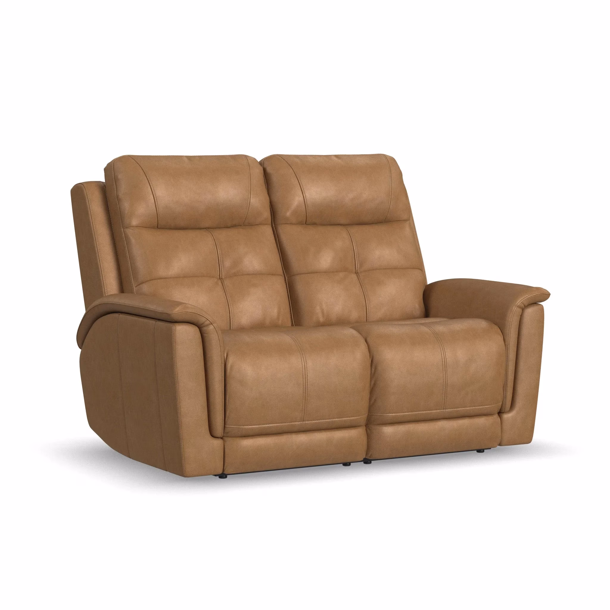 aede2426c80a1f2f71865e4d46594e84 Ranger Leather Power Reclining Loveseat with Power Headrest, Lumbar, Heat & Massage - Image 1