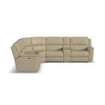 Henry Leather Power Reclining Sectional with Power Headrest & Lumbar - Image 4