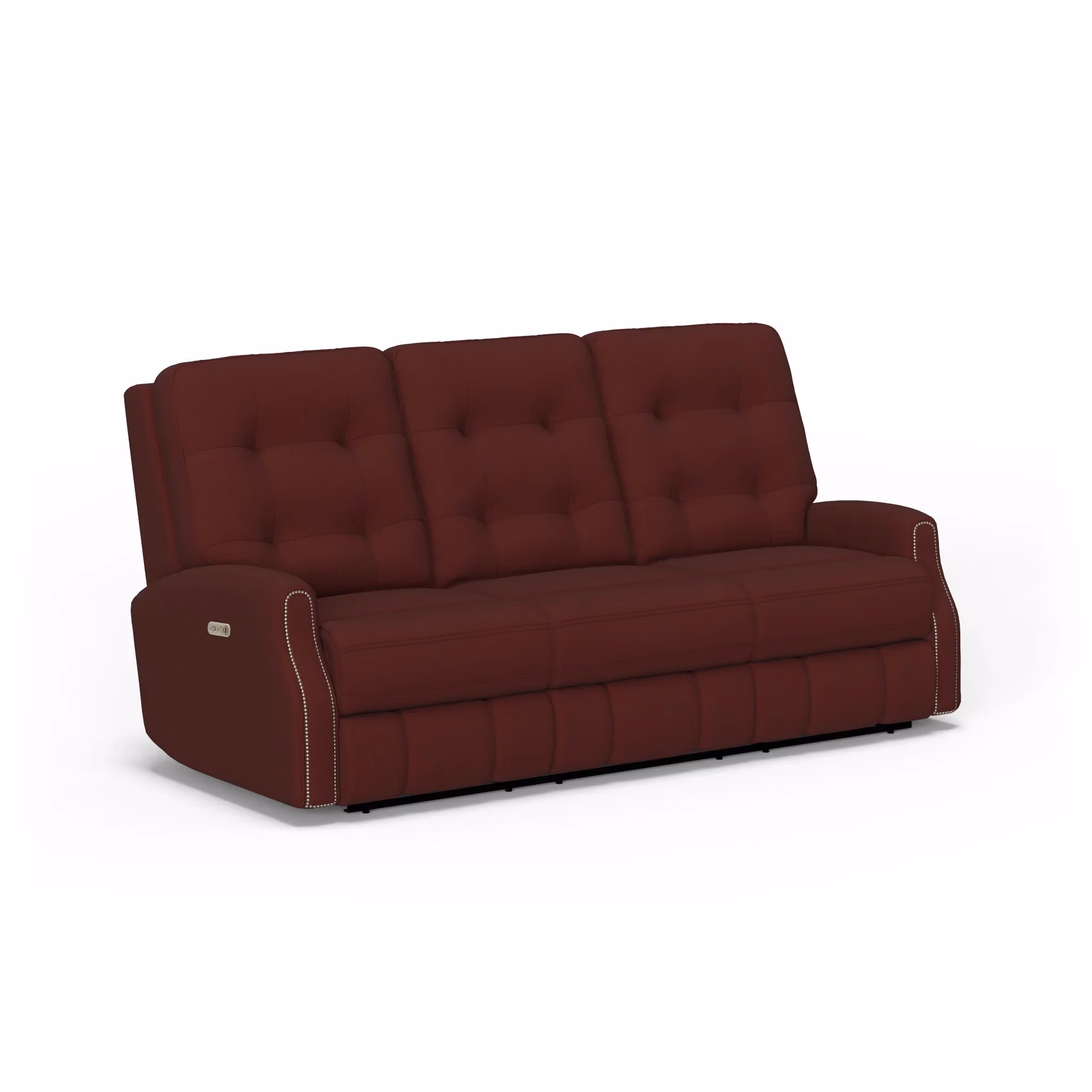 b38f57d8f4997ac69868dc1c26185322 Devon Fabric Power Reclining Sofa with Power Headrests - Image 1