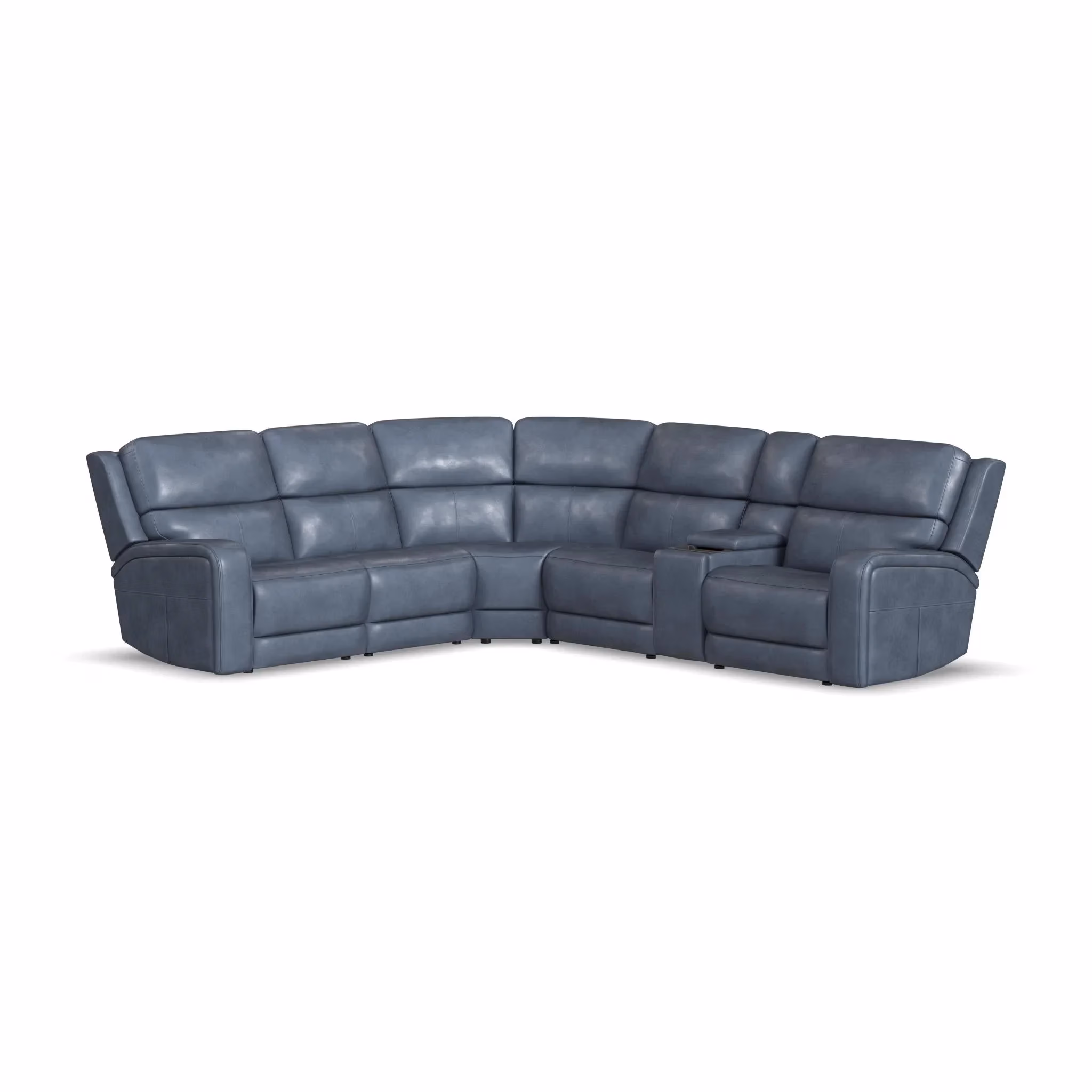 b42aa204124b6e82f83362df2c572370 Oasis Leather Sectional - Image 1