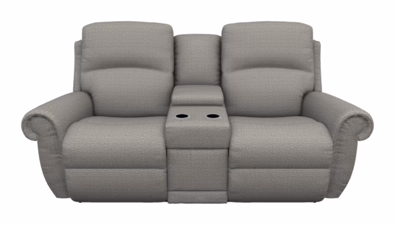 d1f2dda650d43e51f79ba4c8a8f7e660 Dutton Power Reclining Loveseat w/ Headrest, Lumbar & Console - X49828 - Image 1
