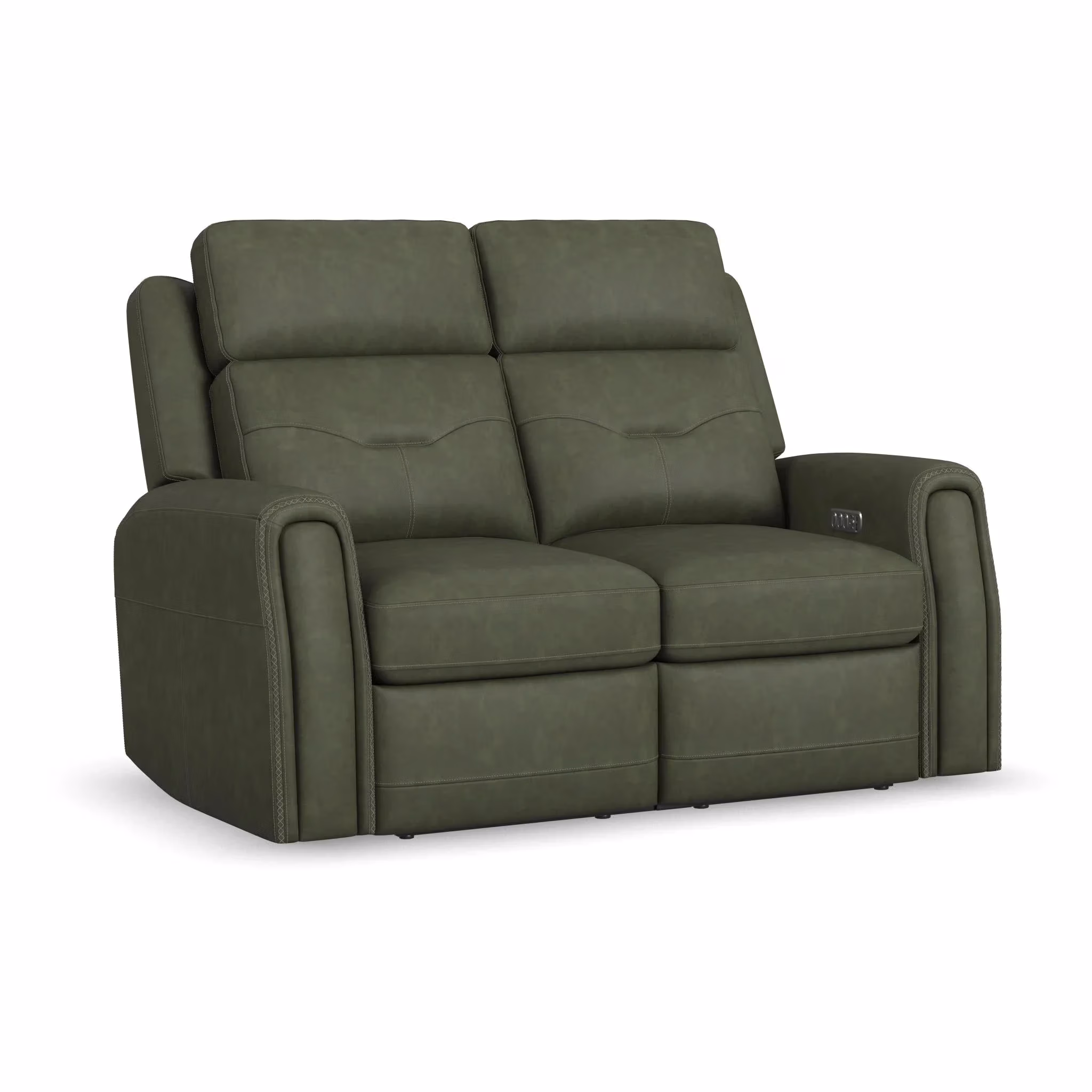 d32c181ab2ec409b3e1debdccc4adb7a Felix Leather Power Reclining Loveseat with Power Headrest, Lumbar, Heat & Massage - Image 1