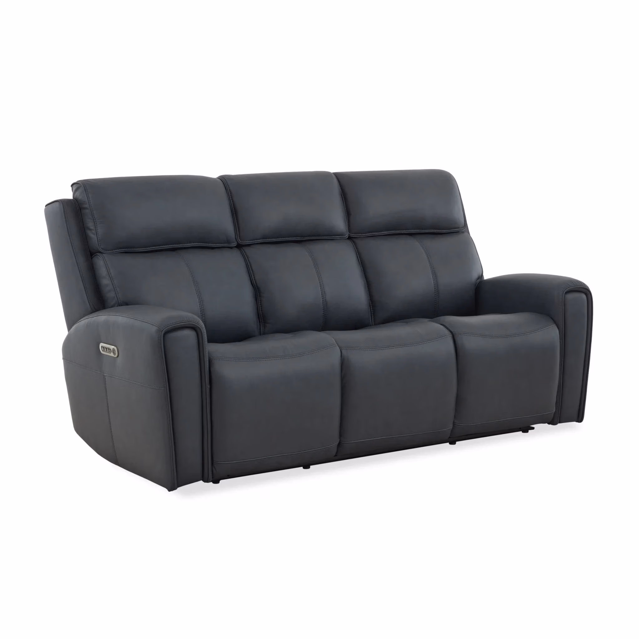 dee99b33047ac729ca5217f48f50cf63 Warren Leather Power Reclining Sofa with Console, Power Headrest & Lumbar - Image 1