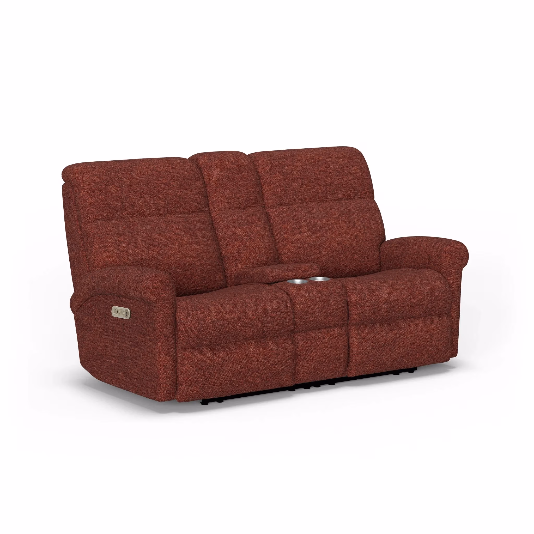 e1d70efa54d0f8e1895a157ca58714c6 Davis Fabric Power Reclining Loveseat with Console & Power Headrests - Image 1