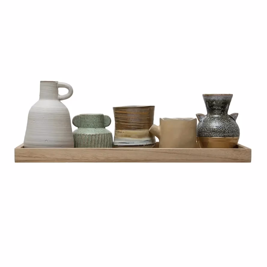 Wood Tray Set